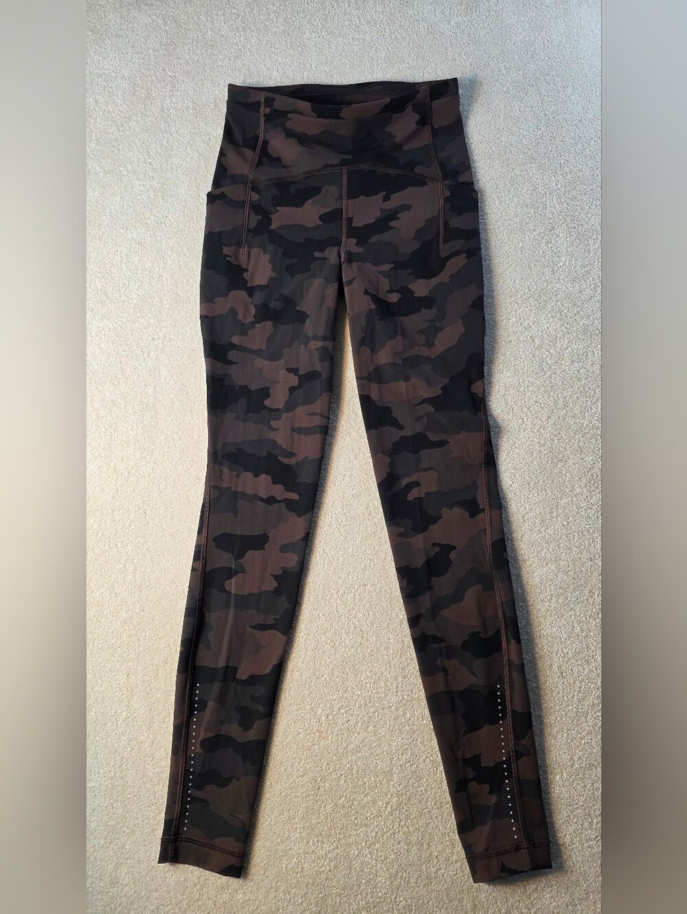 Lululemon Swift Speed High Rise Tight 28" Camo Brown Earth Leggings Womens 4